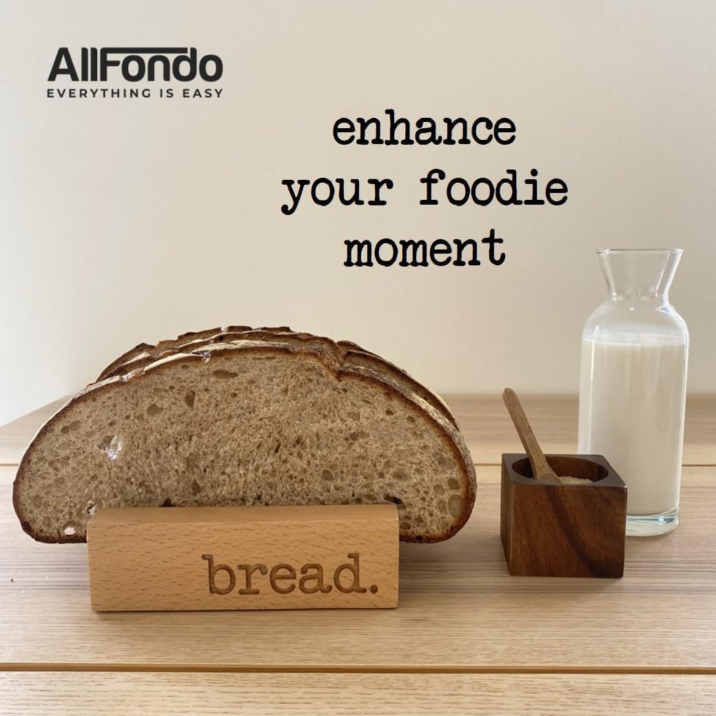 Toast Holder Rack | 4 Homemade Sourdough Bread Slice Wood Bread Rack | 8 Sandwich Type Slices Toast Stand | Toast Tray | Toast Rack English Style | Compact Toast Holder Server